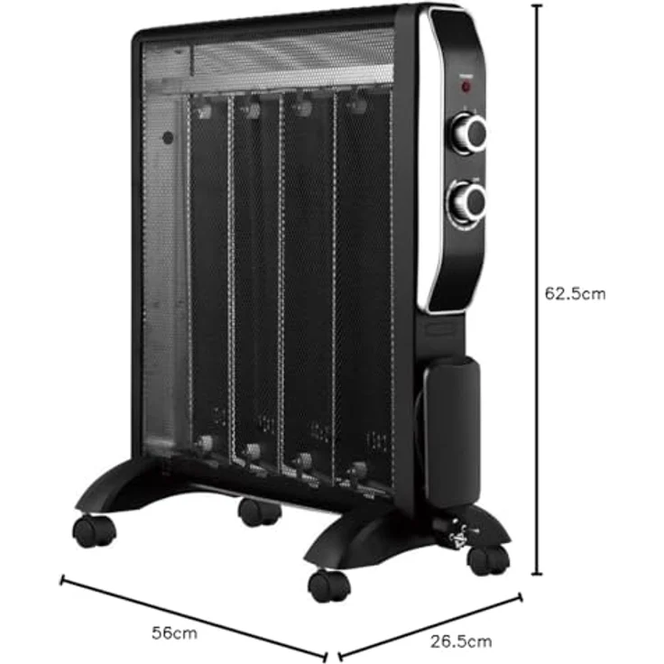 Vale Micathermic Heater, Heizkörper, Schwarz – Bild 3