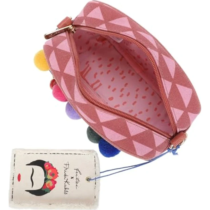 Fritzi aus Preußen Fritzi x Frida Kahlo Easy Go, Limited Umhängetasche aus 100% Baumwolle, 19.5 cm x 7.5 cm x 12 cm, pink – Bild 6