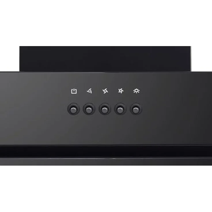 YUNA KIM SH60A inklusive Kohlefilter | Dunstabzugshaube | Breite 60cm | Abluft- & Umluftbetrieb | Luftstrom 330 m³/h | schwarze Glasfront | Wandhaube | LED-Beleuchtung | 64 dbA | 24,7 kWh/Jahr – Bild 4