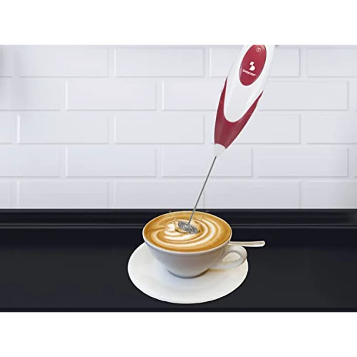Beper 90.349 Milchaufschäumer, Braun-Creme – Bild 5