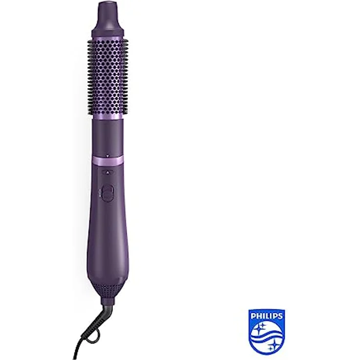 Philips Warmluftbürste AirStyler Series 3000 BHA305/00, mit Ionen-Technologie, Keratin-Keramikbeschichtung und 3 Aufsätzen, schwarz – Bild 2