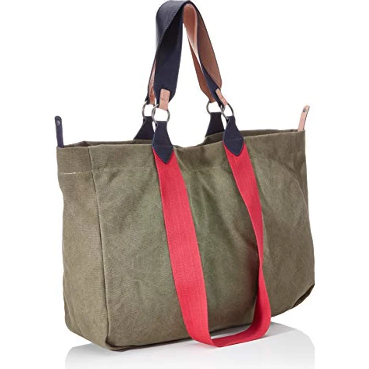Fritzi aus Preußen Izzy Canvas Shopper Tasche, 45 cm, 100% Baumwolle, oliv – Bild 2