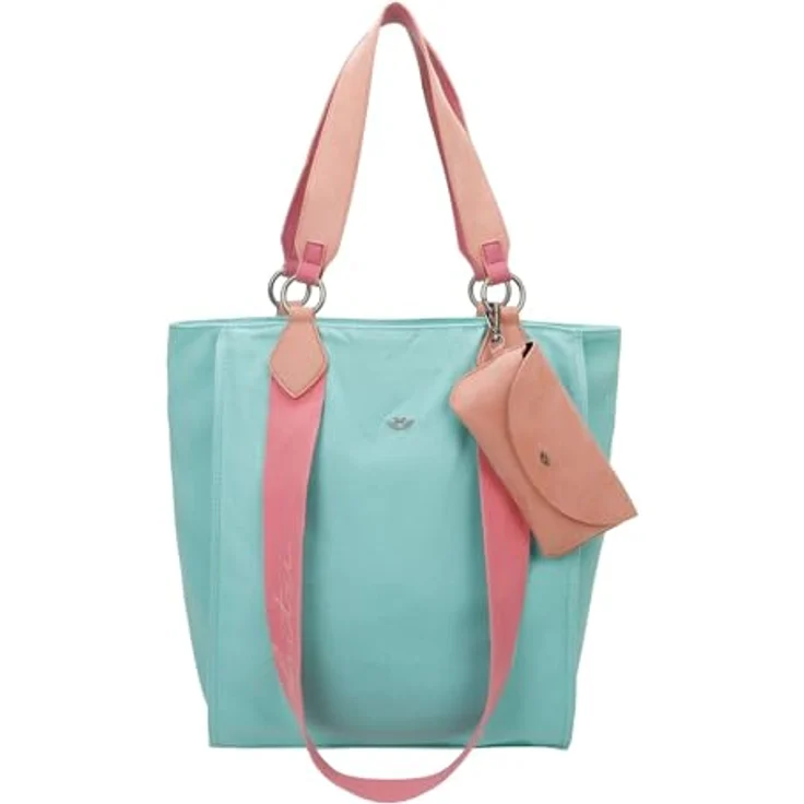 Fritzi aus Preußen Izzy02, Canvas Shopper Tasche mit 100% Baumwolle, 32 cm x 11 cm x 38.5 cm, blau – Bild 2