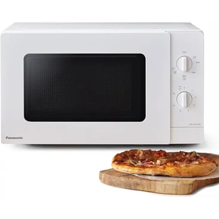 Panasonic NN-GM21QWEPG 20L Kompakt-Mikrowelle mit Grill, 800 W, Kombi-Garen, 5 Leistungsstufen, Weiß