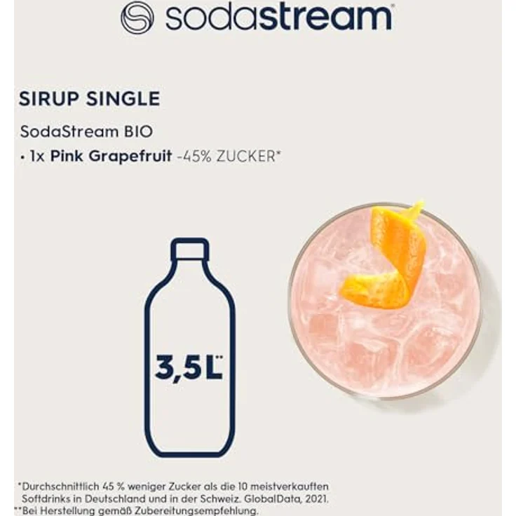SodaStream Bio Sirup Pink Grapefruit 500 ml – Bild 5