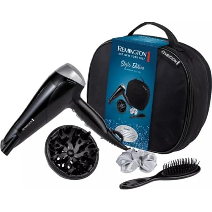REMINGTON Pack Presente Secador D3171GP, Haartrockner mit 2200-Watt Leistung und vielseitigem Zubehör, rosa – Bild 1