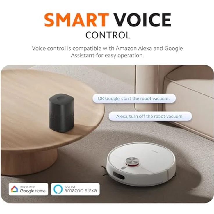 Xiaomi Robot Vacuum S40 EU, BHR084AEU, Staubsauger Roboter mit 5200 mAh Akku, bis zu 180 Minuten Laufzeit, beutellosem Staubbehälter, Nasswischfunktion, Weiss – Bild 10