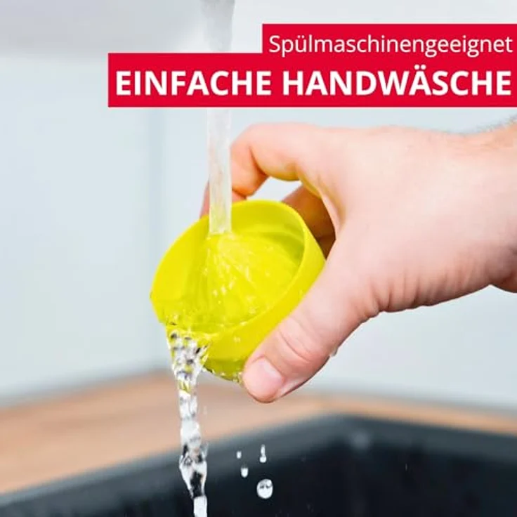 Westmark Kleine Zitruspresse mit Behälter und Deckel, Durchmesser: 7,2 cm, Fassungsvermögen: 100 ml, Kunststoff, Fresh and Fruity, Transparent-Grün, 30932280 – Bild 7