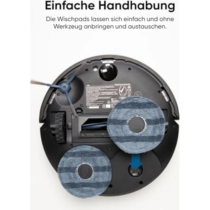 eufy 2 abnehmbare rotierende Wischmopps, kompatibel mit Saugroboter Omni C20, waschbar und nachhaltig – Bild 3