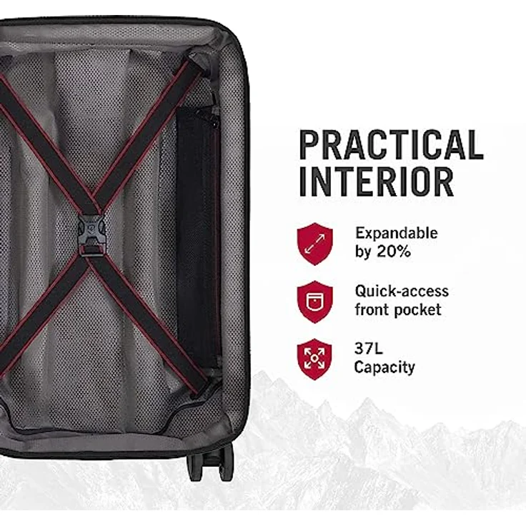 Victorinox Spectra 3.0, Exp. Frequent Flyer Carry-On, Handgepäckkoffer, Trolley, leicht, Damen/Herren, 23 x 35 x 55 cm, Rot – Bild 4