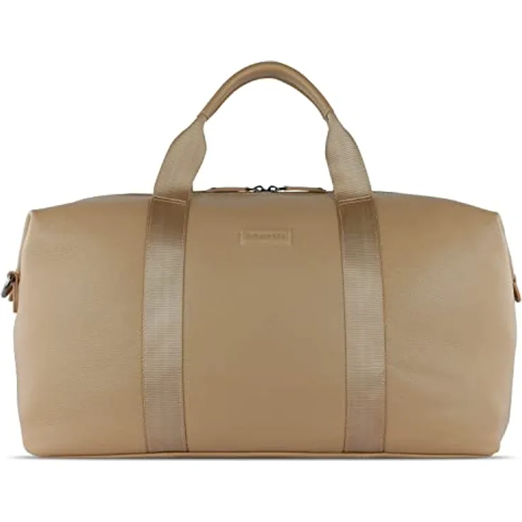 bugatti ELSA Reisetasche aus Leder, Weekender für den Urlaub, Gymtasche für Sport, Sand
