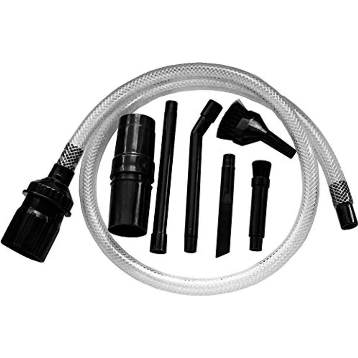 Grizzly Tools Mikrodüsenset Düsen für die Detailreinigung 9 teiliges Reinigungsset Adapter für 28 oder 32mm Staubsaugerrohr Fugendüse Reinigungspinsel für Armaturen KFZ Haushalt und Werkstatt