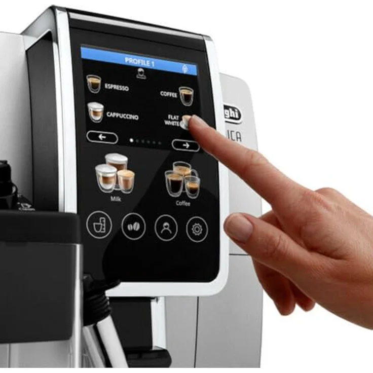 De'Longhi DELONGHI ESPRESSO F AUTO ECAM380.85.SB, Kaffeevollautomat, Schwarz, Silber – Bild 3