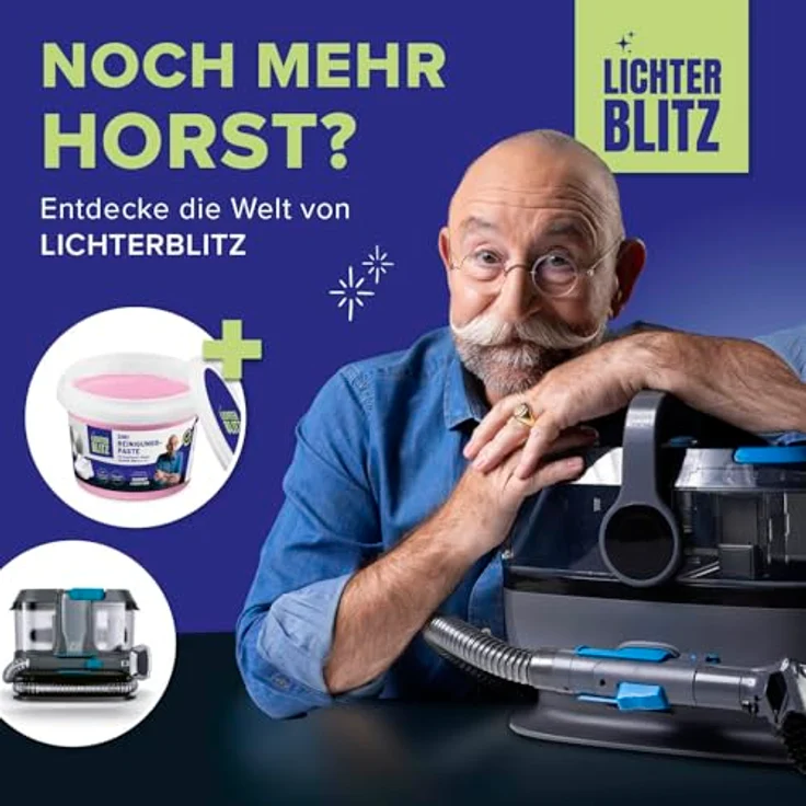 Lichterblitz Fensterreiniger 3-in-1 Sprühwischer Set, 6-teilig mit Teleskopstange und waschbaren Wischtüchern für streifenfreie Reinigung von Glasoberflächen – Bild 8