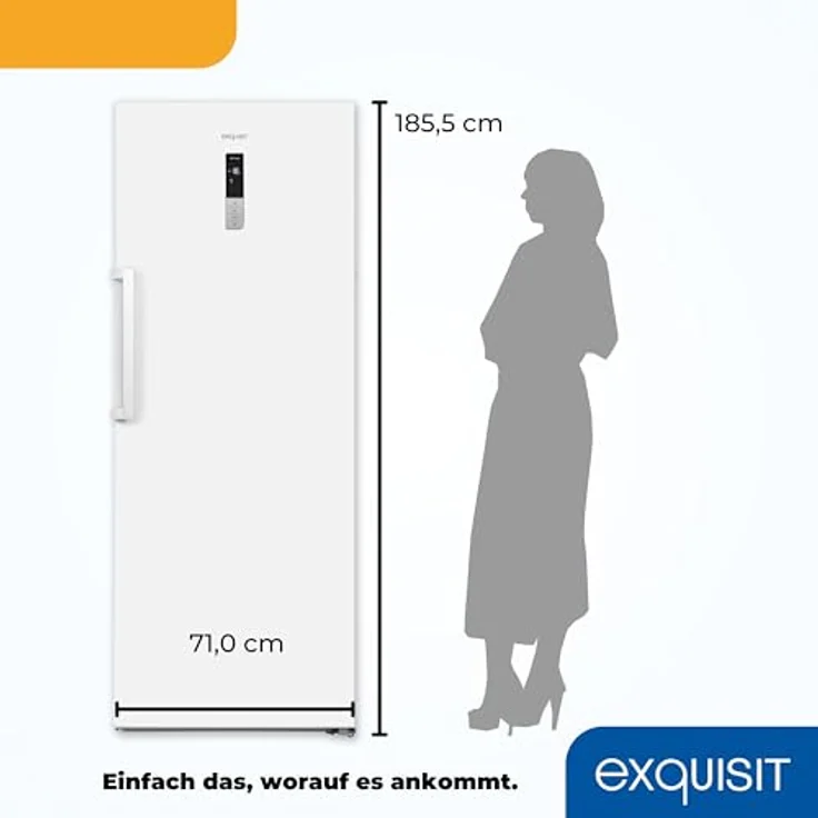 Exquisit GS380-NF-H-050E Gefrierschrank, freistehend, weiß, Energieklasse E – Bild 7