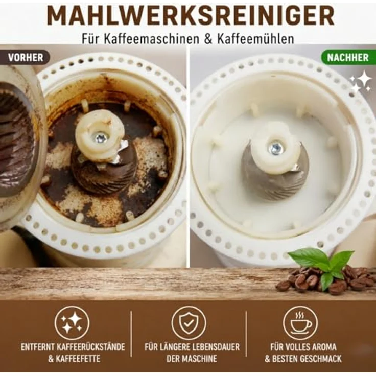ceragol ultra Mahlwerksreiniger Mühlenreiniger für alle Kaffeeautomaten und Mühlen, 2 x 15 g – Bild 4