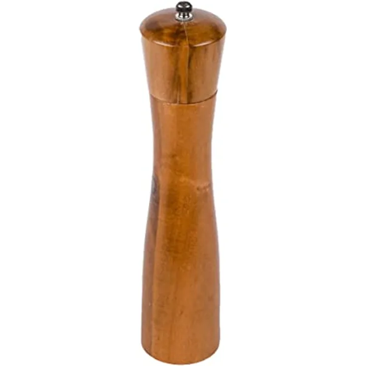 axentia Gewürzmühle aus Akazienholz, Salz- und Pfeffermühle, ca. 6 x 25 x 6 cm