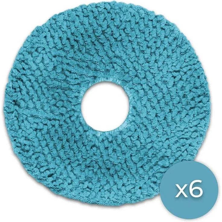 Cecotec X100 Saugroboter Wischmopp, Set mit 6 Wischmopps für Conga X100, One Size