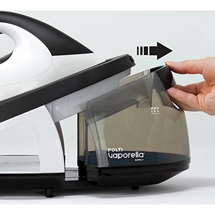 Polti PLEU0240 Vaporella Simply 20.20 Dampfbügeleisen, 2200, Keramik, 1.5 liters, Grau-Weiß – Bild 4