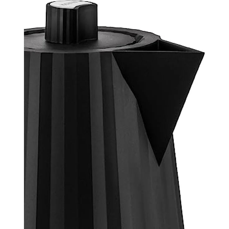 Alessi Plissè MDL06 B-UK - Design Elektrischer Wasserkocher aus Thermoplastischem Harz, Englischer Stecker, 170 cl, Schwarz – Bild 5