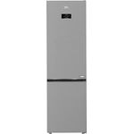 Beko B5RCNA406HXB1 bPRO 500 freistehende Kühl-/Gefrierkombination, großer Kühlschrank, 355 l, NoFrost, Smooth Fit: 90 Grad Türöffnung, 3 Gefrierschubladen, HarvestFresh, AeroFlow, Edelstahl-Look