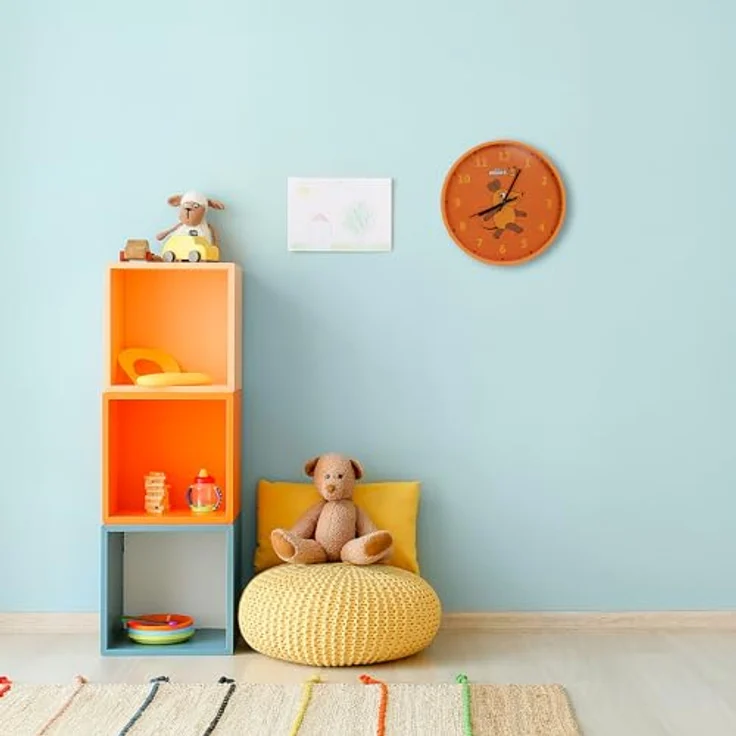 Die Maus Kinder-Wanduhr, 25 cm mit leisem Quarzuhrwerk und tollem Motiv aus „Die Sendung mit der Maus“ – Bild 6