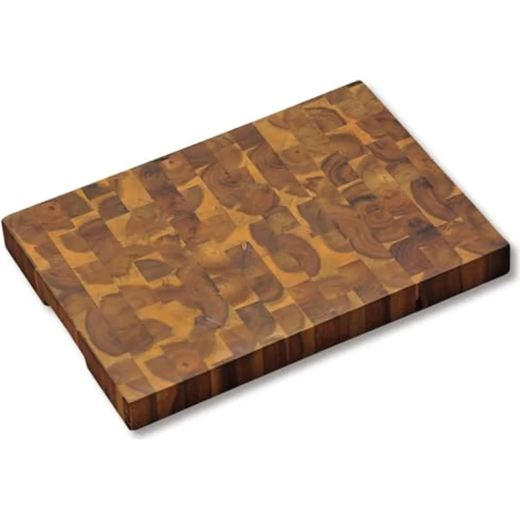 Kesper Tranchierbrett Mosaik aus Akazienholz, Holz, braun, 42 x 30 x 4 cm – Bild 2