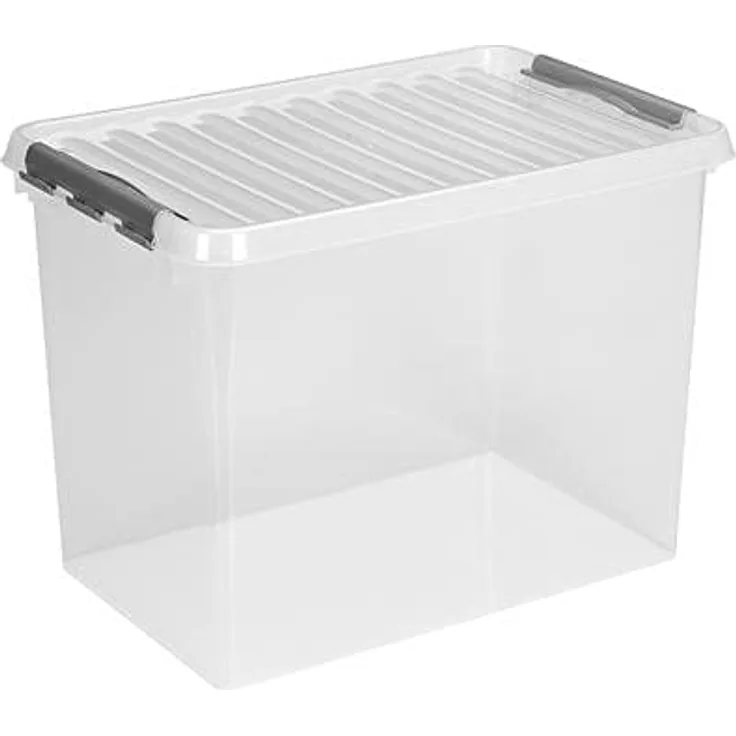 Sunware Q-Line Box – 72 Liter 600 x 400 x 420 mm – transparent/grau