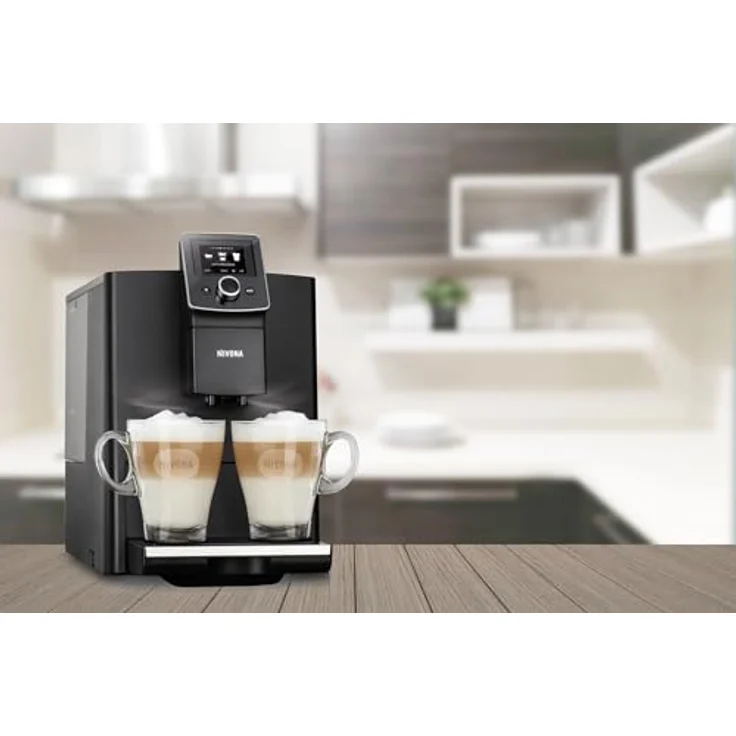 Nivona CafeRomatica 820 Kaffeevollautomat mit integriertem Mahlwerk, Tassenbeleuchtung, Memory-Funktion, schwarz – Bild 2