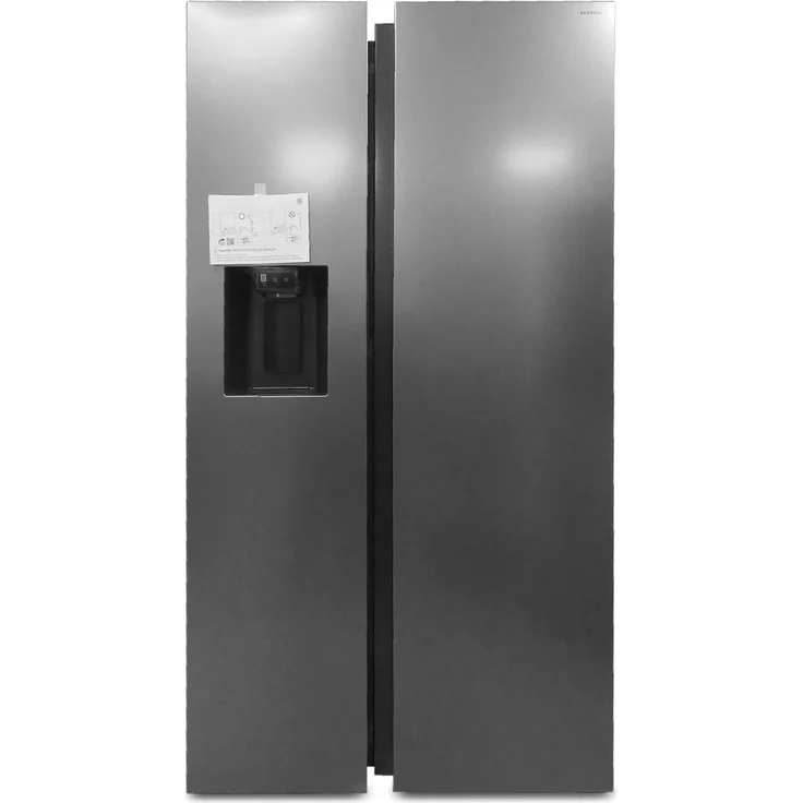 Samsung RS70F66KCTEF, Side by Side Kühl-Gefrier-Kombination, 409 l Kühlvolumen, Edelstahl Look, No Frost, Energieeffizienzklasse C