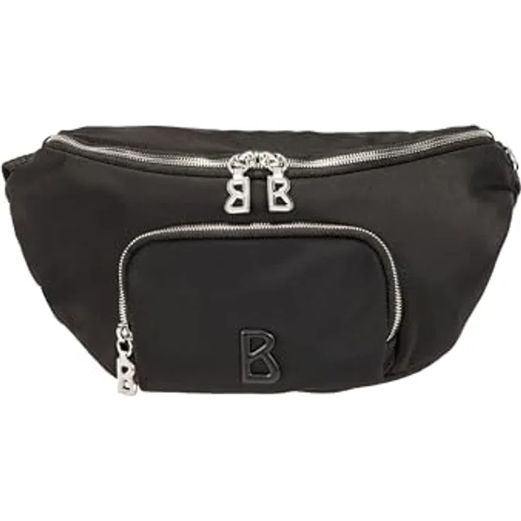 BOGNER Janica Hipbag, Gürteltasche in Schwarz mit verstellbarem Hüftgurt und zwei Zipperfächern