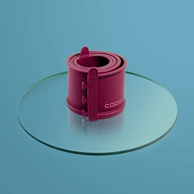 coox Springform mit Glasboden ⌀ 26 cm in Dunkelrot, backen und direkt auf der Glasplatte servieren und schneiden, kein Umsetzen nötig – Bild 4