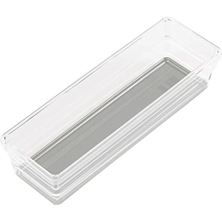 KIS Sortierbox Sistemo 7,5x22,7 cm in transparent-grau, Plastik, 7.5x22.5x5 cm – Bild 2