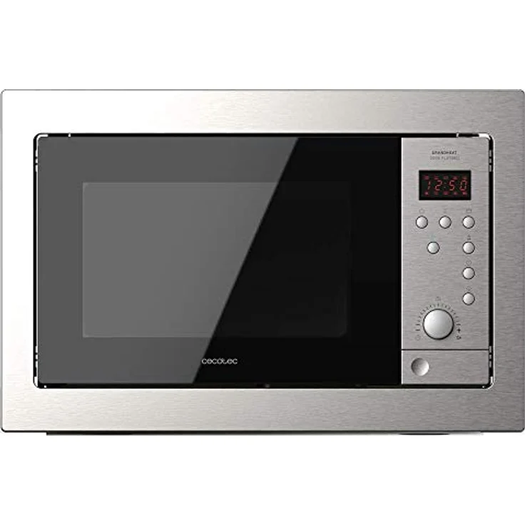 Cecotec Digital GrandHeat 2500 Mikrowelle mit Grill, Einbaugerät, 900 Watt, 25 Liter Garraum, silber, Edelstahl – Bild 2