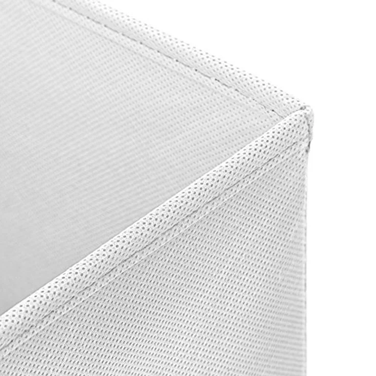 1 Stück Faltbox Weiß 28 x 28 x 28 cm Aufbewahrungsbox faltbar mit Deckel – Bild 3