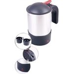 Wehmann Reise-Wasserkocher Wasserkocher 24 Volt für LKW, Edelstahl Babykostwärmer 24V, 0.5 l, 250,00 W, Edelstahlgehäuse