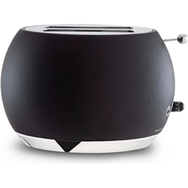 BUGATTI Romeo, Multifunktions-Design-Toaster aus Edelstahl, 7 Bräunungsstufen, 4 Funktionen, 870-1035 W, Schwarz Matt – Bild 2