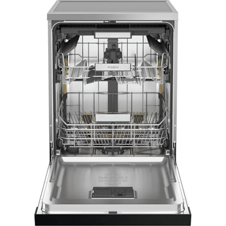 Whirlpool MaxiSpace W7F HS51 X, Freistehender Geschirrspüler, 15 Maßgedecke, Edelstahl Schwarz, Geräuschpegel 41 dB, Energieeffizienzklasse B – Bild 3
