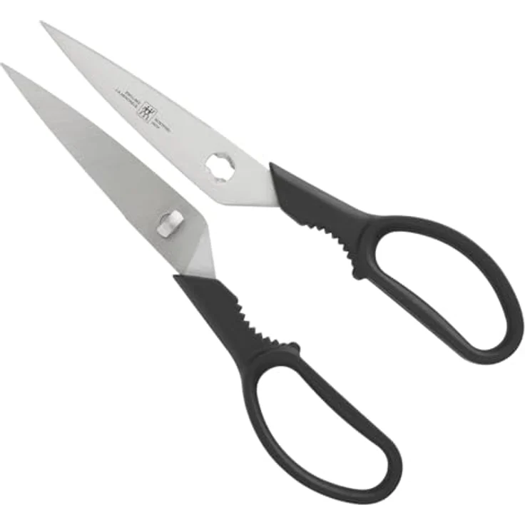 ZWILLING Twin L Vielzweckschere, Universalschere aus rostfreiem Edelstahl, 20 cm mit ergonomischen griffen und integriertem Drehverschlussöffner – Bild 2