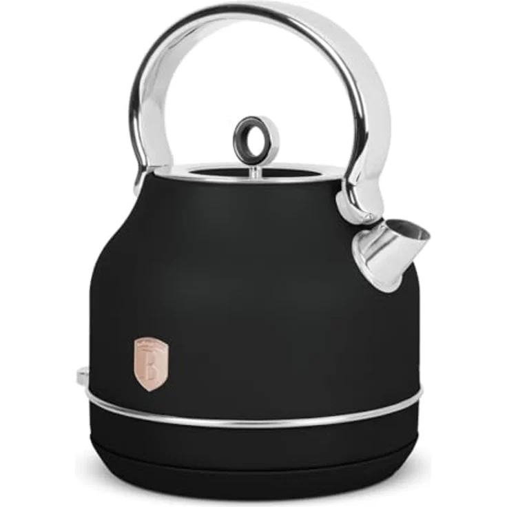 Berlinger Haus 1,7 Liter Wasserkocher mit Thermometer Bh-9513 56093, Schwarz/Roségold, 360° drehbarer Sockel, BPA-frei – Bild 4