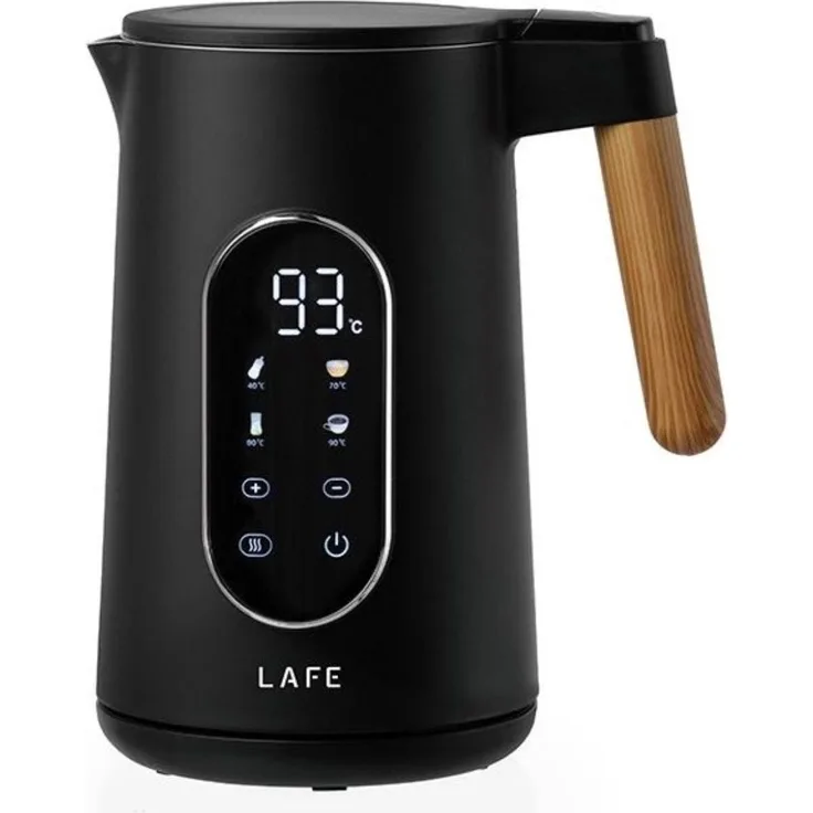 LAFE Kettlex Pro Wasserkocher mit Temperaturregelung, 1,7 L, schwarz