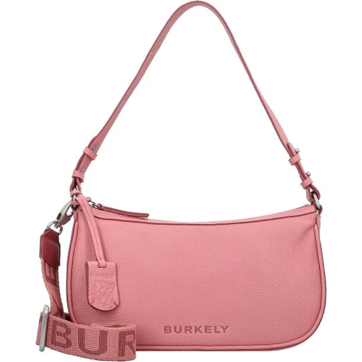 Burkely Always Alyx, Schultertasche aus 100% Leder, 28 cm, pink