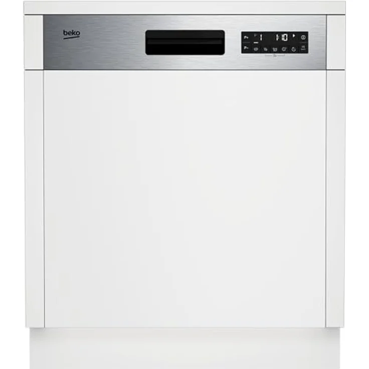 BEKO BDSN25530X Einbau-Geschirrspüler, teilintegrierbar, Edelstahlblende, 15 Maßgedecke, 5 Programme, 44 dB – Bild 1