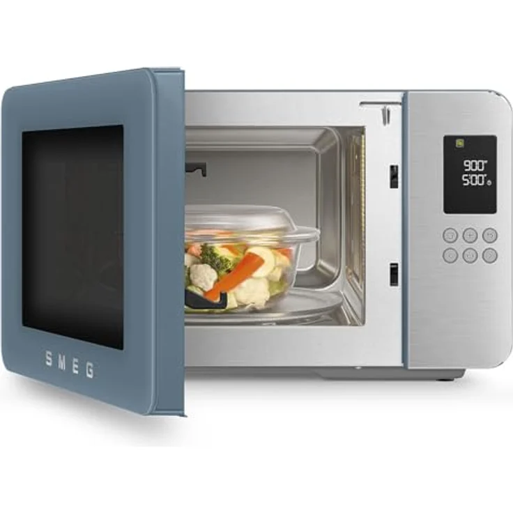 Smeg MOC01SBMEU, Kombi-Tisch-Mikrowelle mit Grillfunktion, Inverter-Technologie, storm bleu – Bild 7