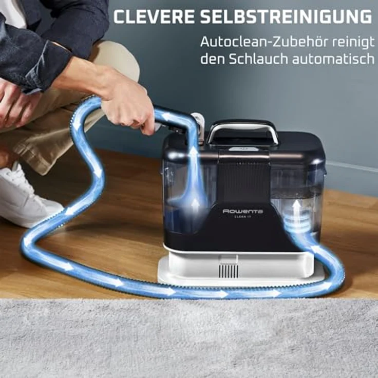 Rowenta Clean It IN5010F0, tragbarer Fleckenreiniger mit 12.500 Pascal Saugkraft, schwarz-grau – Bild 11