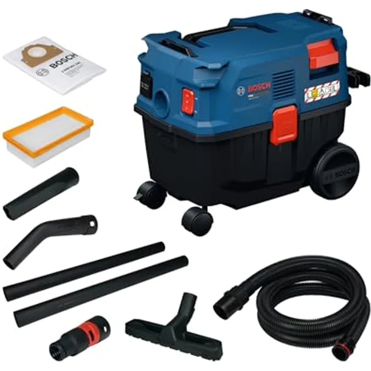 Bosch Professional GAS12-25LS, Nass-/Trockensauger 1200W mit SFC-System und IPX4-Schutz