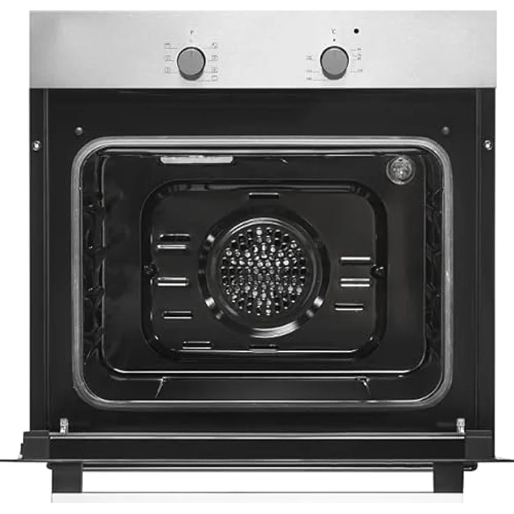 Respekta Einbau Herdset mit Glaskeramik Kochfeld und Backofen, autark, 56 Liter Volumen, Edelstahl und schwarzem Glas – Bild 7