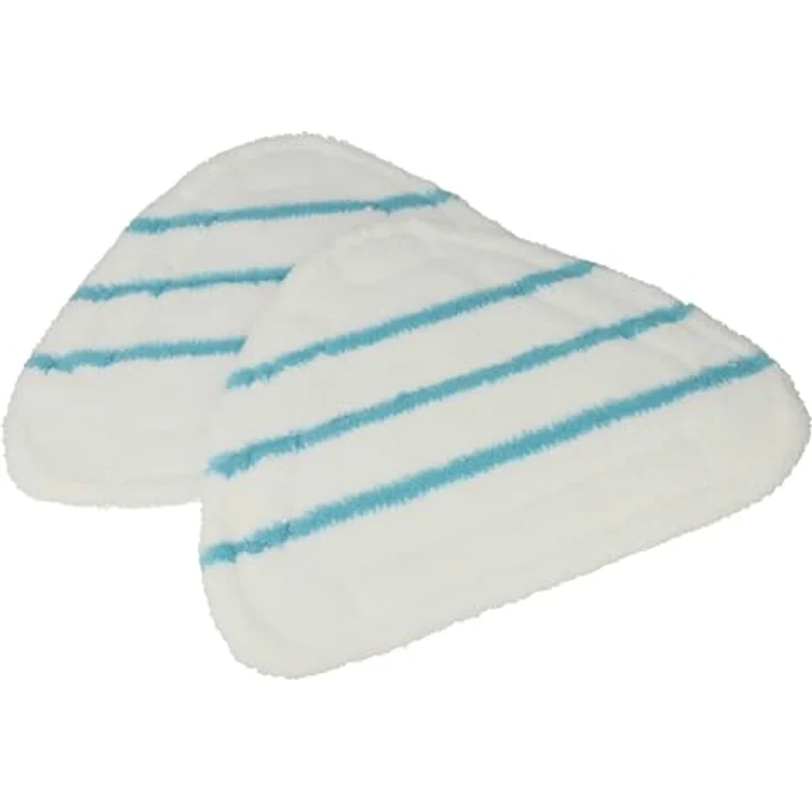 vhbw 2x Wischbezug für Clean Maxx Dampfreiniger, saugstark und fusselfrei, weiß/blau – Bild 1