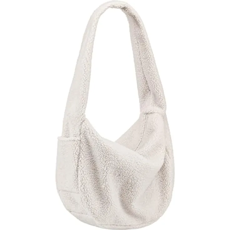 reisenthel Moonbag Schultertasche 48 cm, weiß, 100% Polyester, ideal für den Alltag