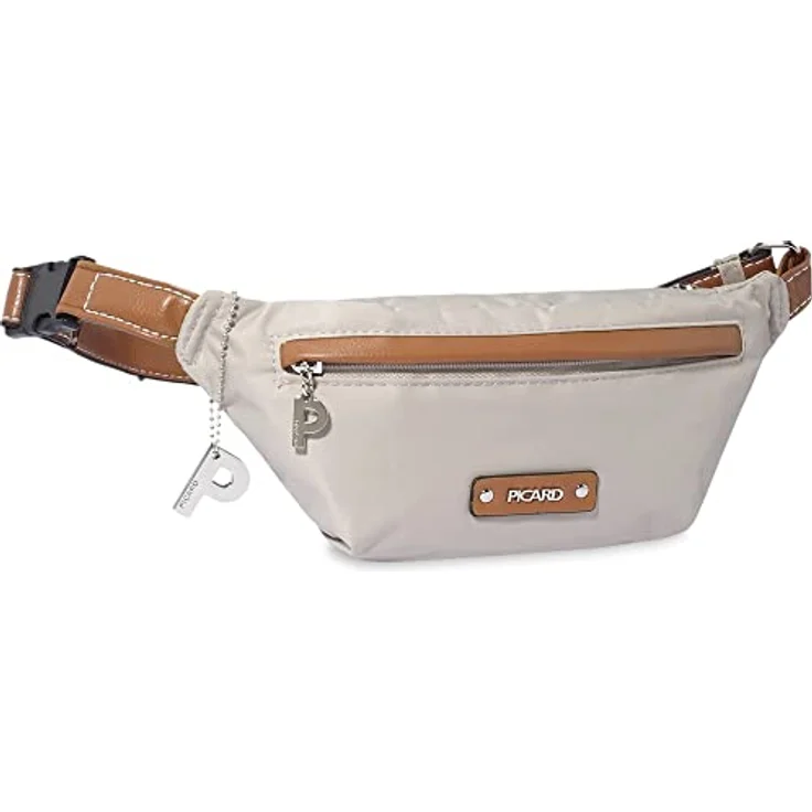 Picard Gürteltasche, stilvolles Reise-Accessoire aus matt schimmerndem Nylon mit Lederoptik-Applikationen und metallischen Details – Bild 3
